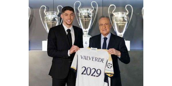 Real Madrid päätti uusia keskikenttäpelaaja Federico Valverden aikaisin